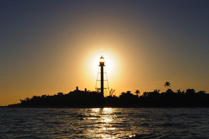 scenic view of fort myers beach bay and gulf from excursion boat